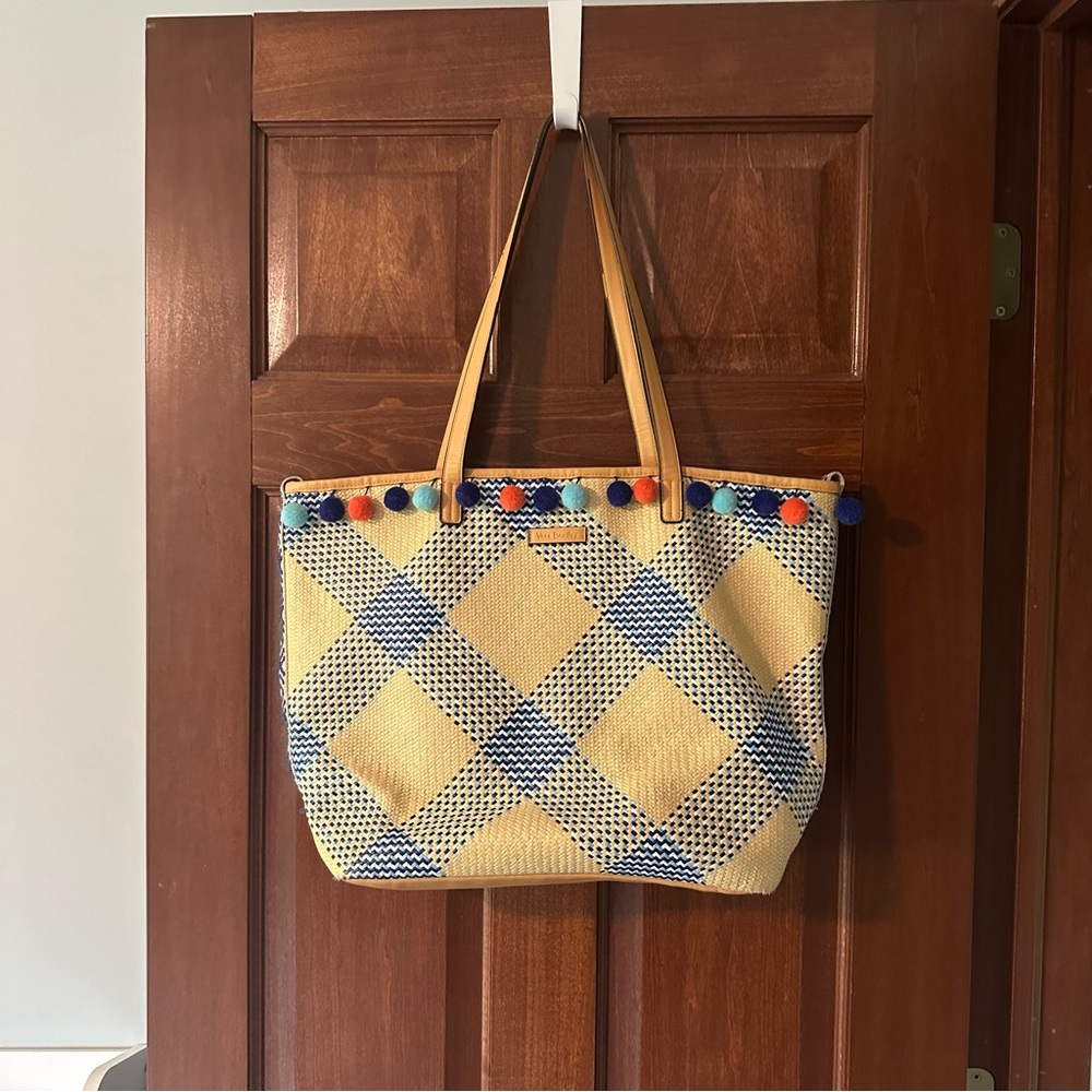 Vera Bradley Pom Pom Beach Tote Bag